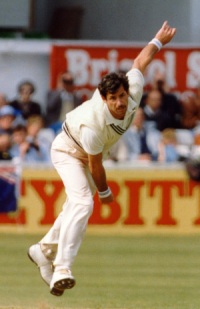 Sir Richard's famous bowling action